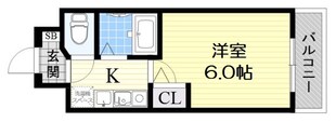 エスリード東天満第2の物件間取画像